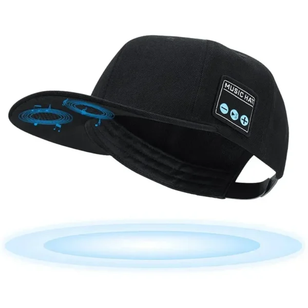 Casquette haut-parleur sans fil Bluetooth  avec microphone intégré