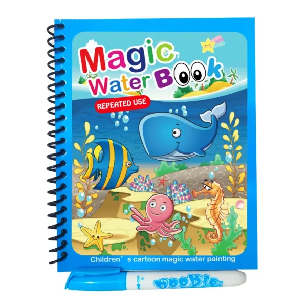 Livre de coloriage à Eau Montessori pour Enfants