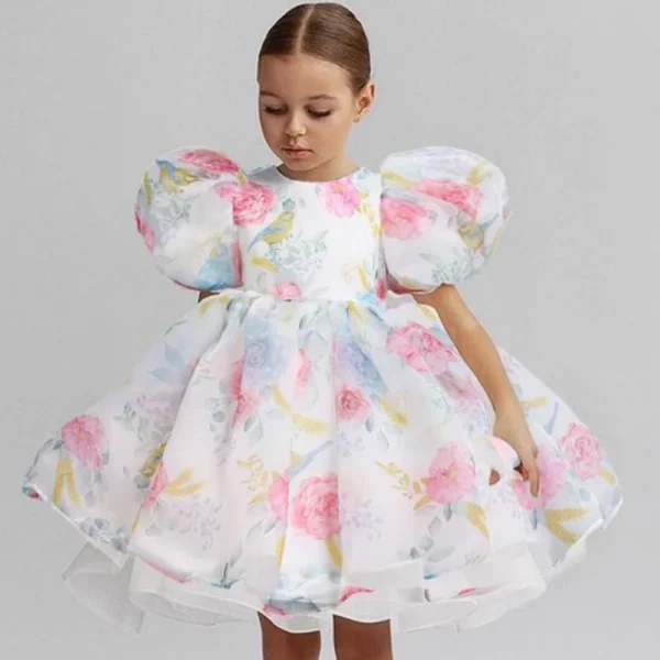 Robe de princesse  en Tulle pour fillettes - Image 3