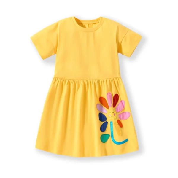 Jumping Meters-Robe à fleurs pour filles de 2 à 8 ans - Image 2